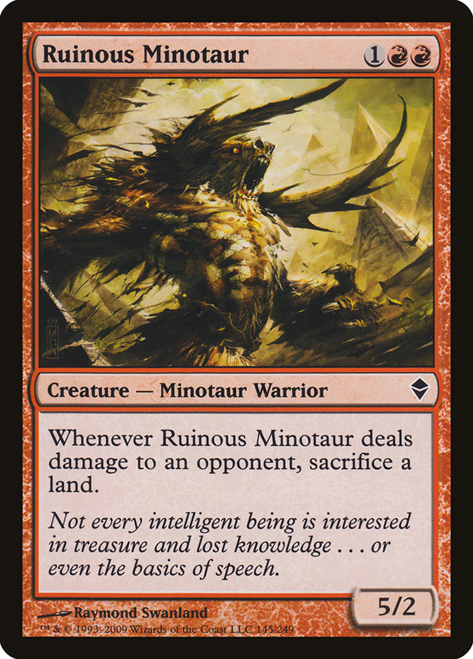 Ruinous Minotaur [Zendikar] | Yard's Games Ltd