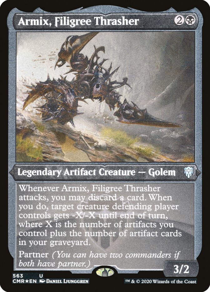 Armix, Filigree Thrasher (Etched) [Commander Legends] | Yard's Games Ltd