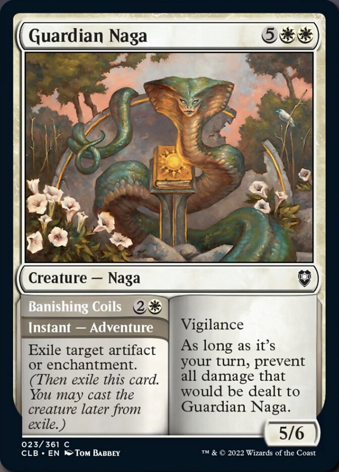 Guardian Naga // Banishing Coils [Commander Legends: Battle for Baldur's Gate] | Yard's Games Ltd