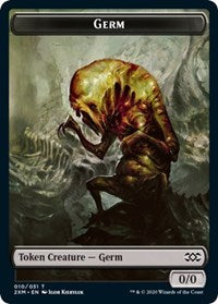 Germ // Human Soldier Double-Sided Token [Double Masters Tokens] | Yard's Games Ltd