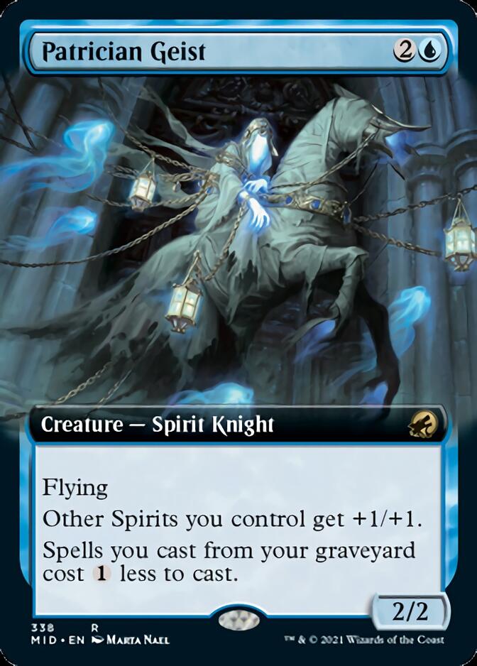 Patrician Geist (Extended Art) [Innistrad: Midnight Hunt] | Yard's Games Ltd