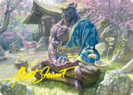 Kosei, Penitent Warlord Art Card (Gold-Stamped Signature) [Kamigawa: Neon Dynasty Art Series] | Yard's Games Ltd