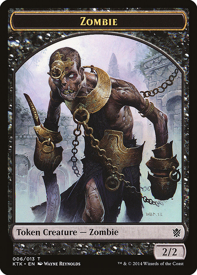 Zombie Token [Khans of Tarkir Tokens] | Yard's Games Ltd