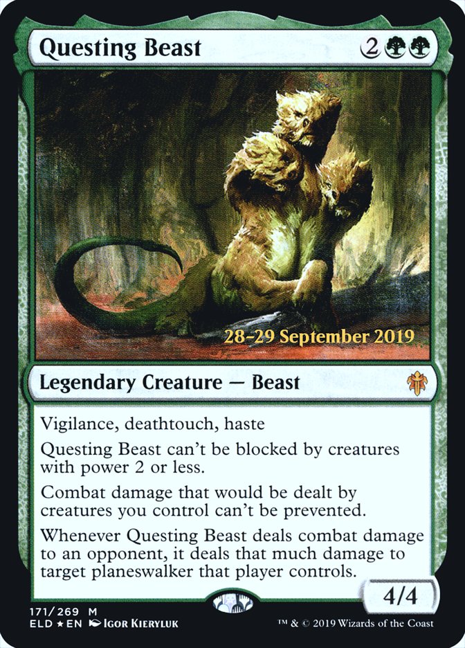 Questing Beast [Throne of Eldraine Prerelease Promos] | Yard's Games Ltd