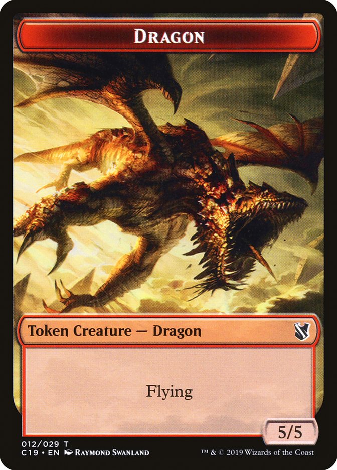 Dragon Token [Commander 2019 Tokens] | Yard's Games Ltd