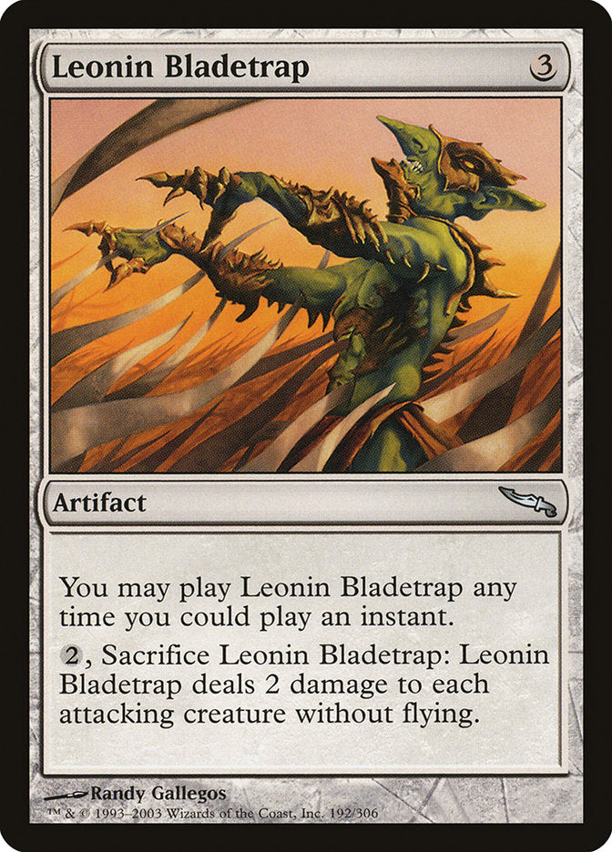 Leonin Bladetrap [Mirrodin] | Yard's Games Ltd