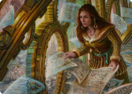 Cartographer's Survey Art Card [Innistrad: Crimson Vow Art Series] | Yard's Games Ltd