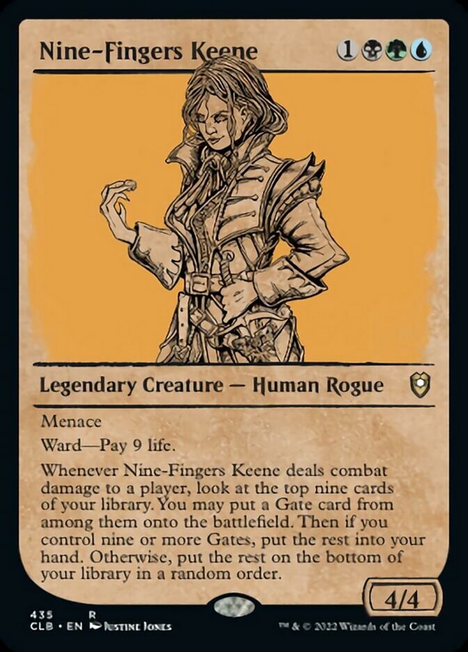 Nine-Fingers Keene (Showcase) [Commander Legends: Battle for Baldur's Gate] | Yard's Games Ltd