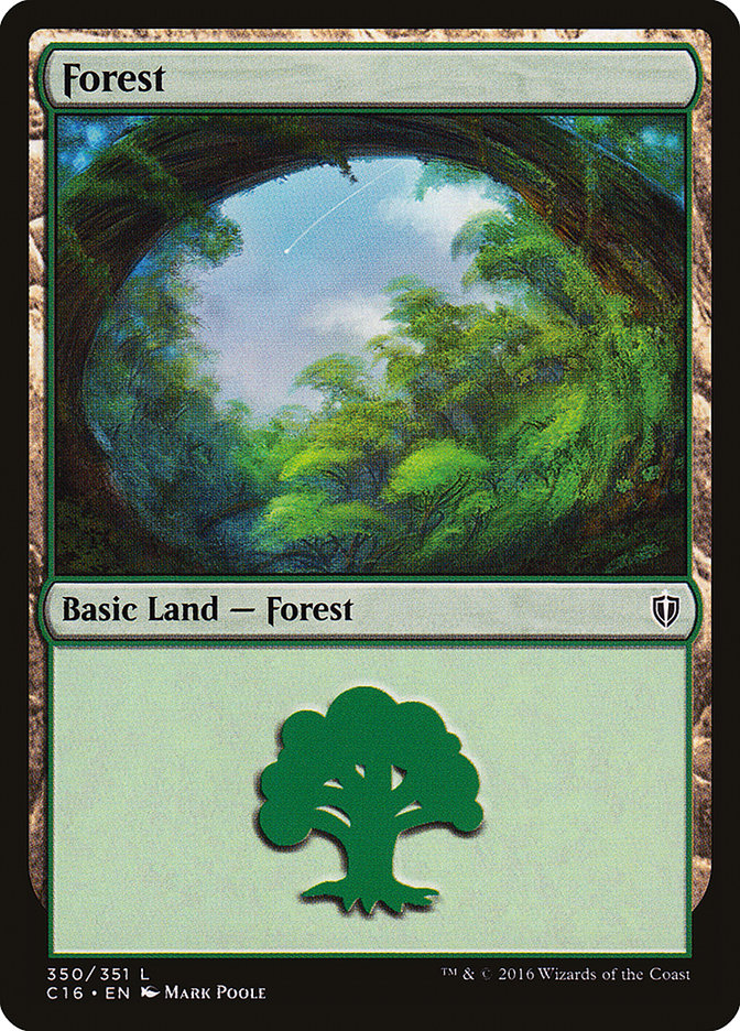 Forest (350) [Commander 2016] | Yard's Games Ltd