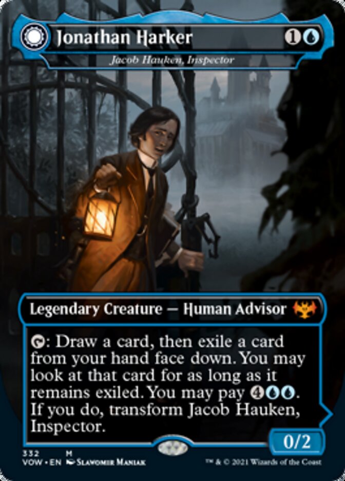 Jacob Hauken, Inspector // Hauken's Insight - Jonathan Harker // Harker's Obsessive Inquiry [Innistrad: Crimson Vow] | Yard's Games Ltd