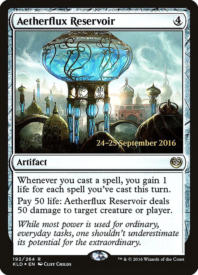 Aetherflux Reservoir [Kaladesh Prerelease Promos] | Yard's Games Ltd