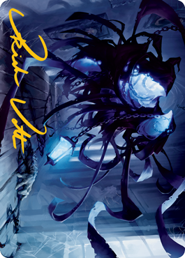 Spectral Adversary Art Card (Gold-Stamped Signature) [Innistrad: Midnight Hunt Art Series] | Yard's Games Ltd