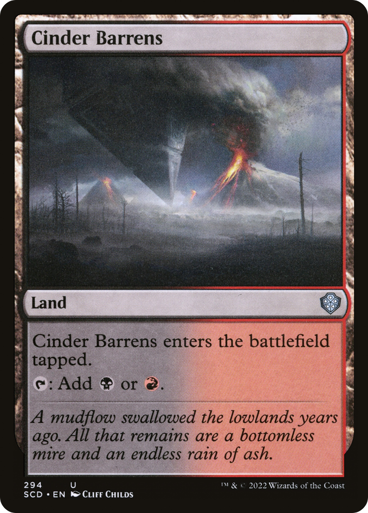 Cinder Barrens [Starter Commander Decks] | Yard's Games Ltd