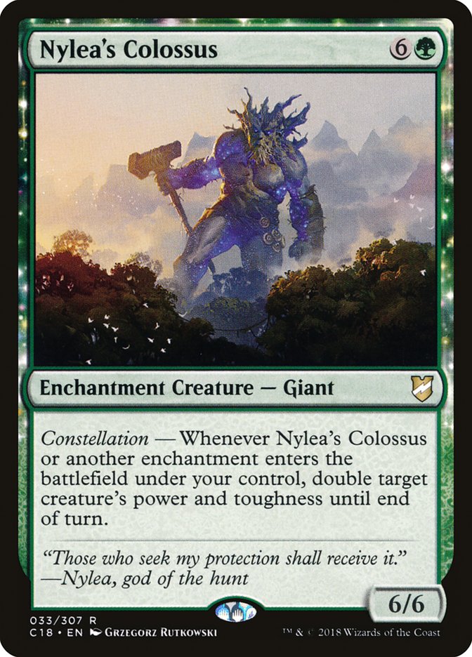 Nylea's Colossus [Commander 2018] | Yard's Games Ltd