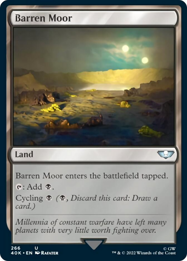 Barren Moor (Surge Foil) [Warhammer 40,000] | Yard's Games Ltd