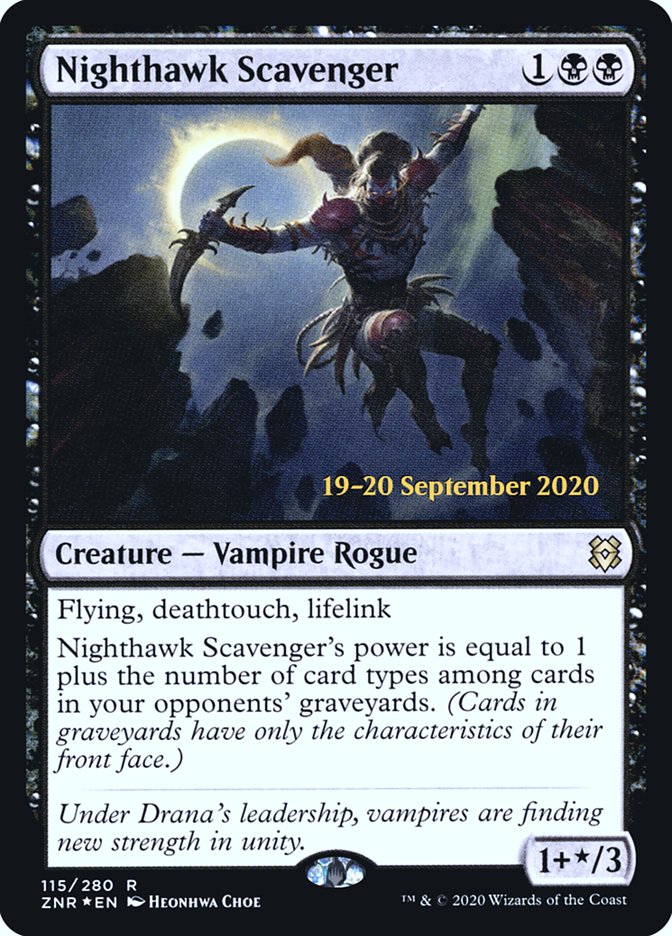 Nighthawk Scavenger [Zendikar Rising Prerelease Promos] | Yard's Games Ltd