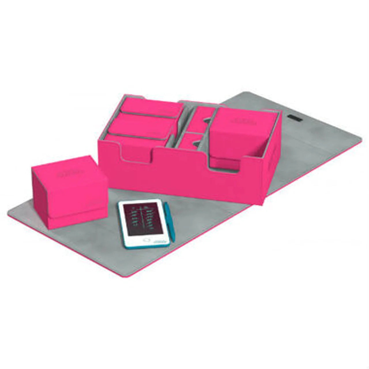 ultimate guard smarthive 400 xenoskin pink card and deck storage box | Yard's Games Ltd