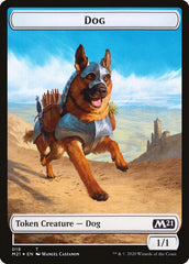 Demon // Dog Double-Sided Token [Core Set 2021 Tokens] | Yard's Games Ltd