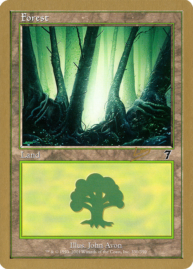 Forest (rl330) (Raphael Levy) [World Championship Decks 2002] | Yard's Games Ltd