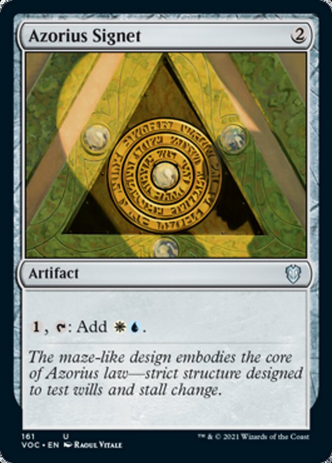 Azorius Signet [Innistrad: Crimson Vow Commander] | Yard's Games Ltd