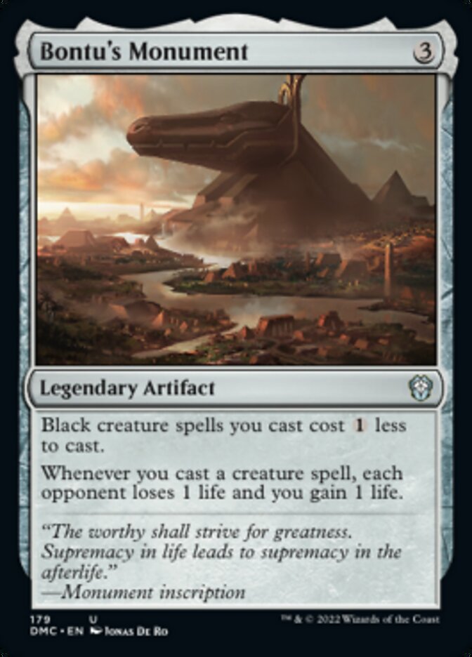 Bontu's Monument [Dominaria United Commander] | Yard's Games Ltd