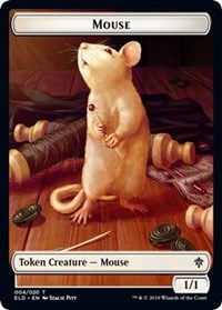 Mouse // Food (16) Double-Sided Token [Throne of Eldraine Tokens] | Yard's Games Ltd