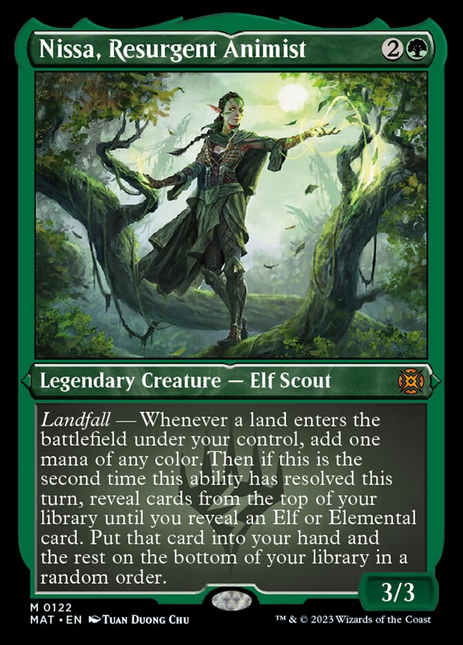 Nissa, Resurgent Animist (Foil Etched) [March of the Machine: The Aftermath] | Yard's Games Ltd