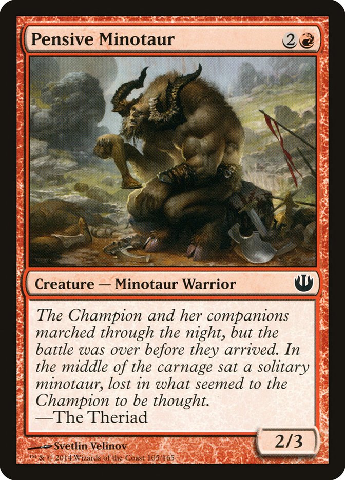 Pensive Minotaur [Journey into Nyx] | Yard's Games Ltd