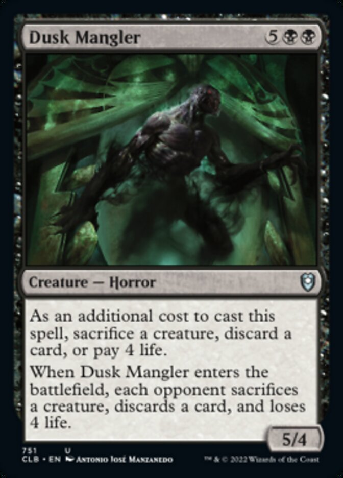 Dusk Mangler [Commander Legends: Battle for Baldur's Gate] | Yard's Games Ltd