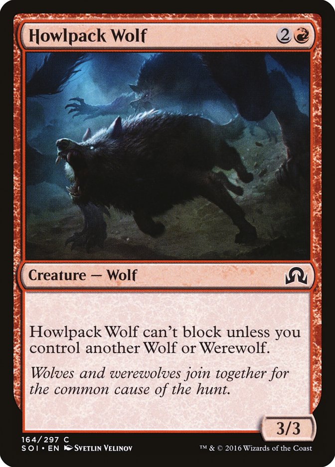 Howlpack Wolf [Shadows over Innistrad] | Yard's Games Ltd