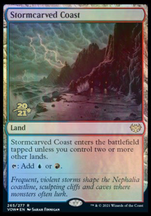 Stormcarved Coast [Innistrad: Crimson Vow Prerelease Promos] | Yard's Games Ltd