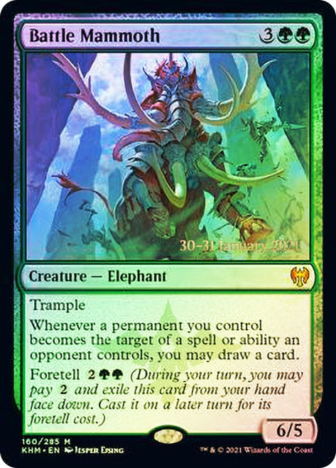 Battle Mammoth [Kaldheim Prerelease Promos] | Yard's Games Ltd