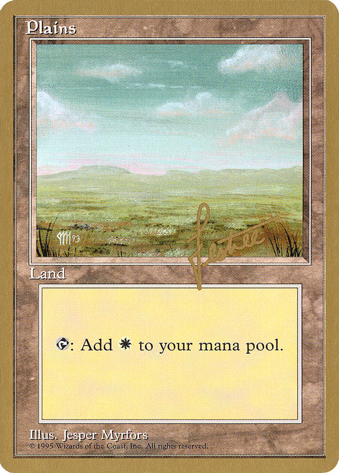 Plains (bl364) (Bertrand Lestree) [Pro Tour Collector Set] | Yard's Games Ltd