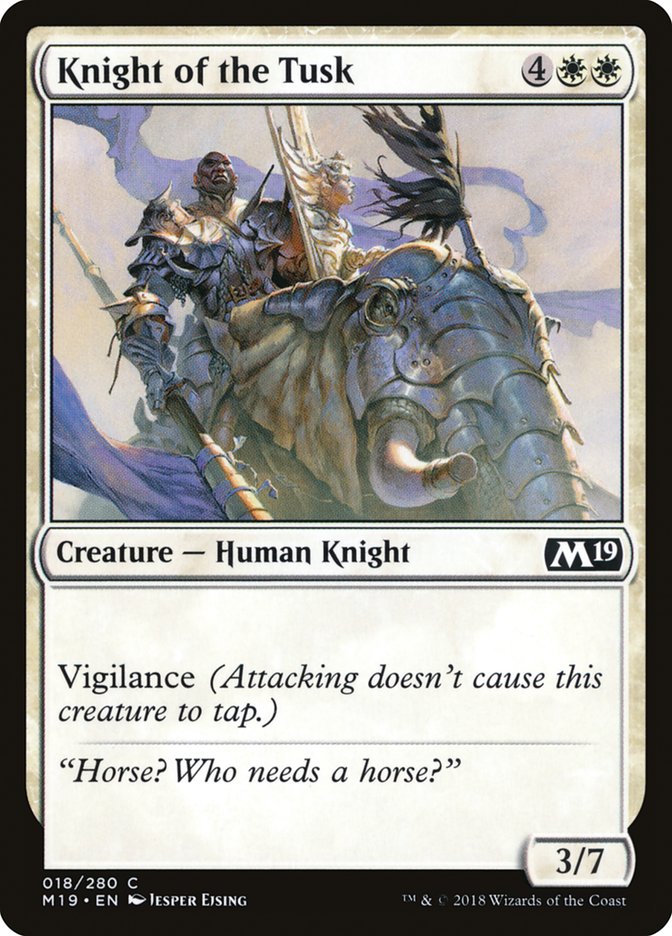 Knight of the Tusk [Core Set 2019] | Yard's Games Ltd