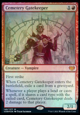 Cemetery Gatekeeper [Innistrad: Crimson Vow Prerelease Promos] | Yard's Games Ltd