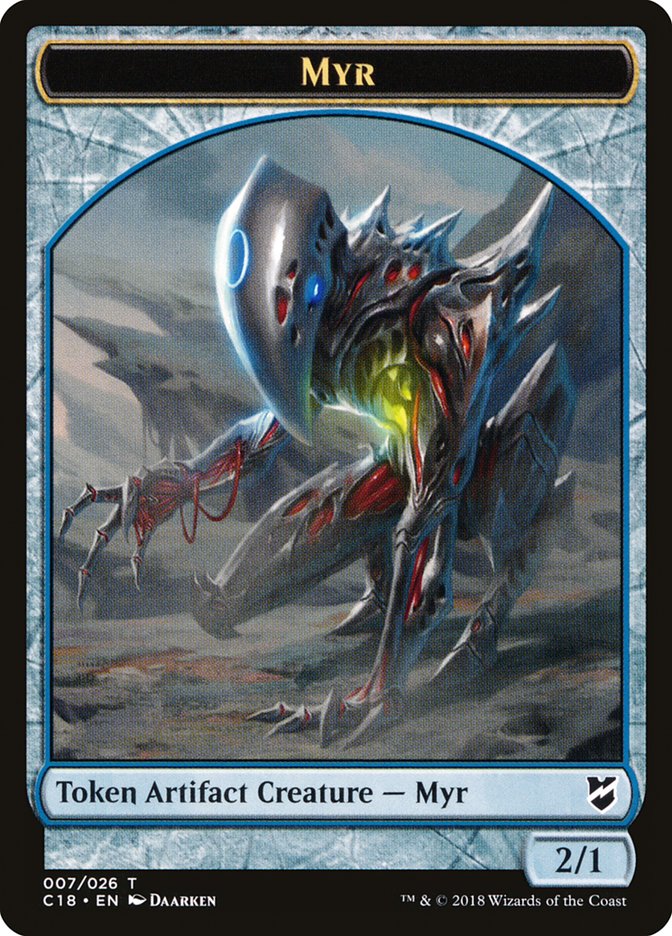 Myr Token (007/026) [Commander 2018 Tokens] | Yard's Games Ltd