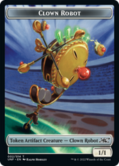 Clown Robot (002) // Food (010) Double-Sided Token [Unfinity Tokens] | Yard's Games Ltd