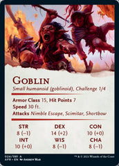 Goblin Art Card [Dungeons & Dragons: Adventures in the Forgotten Realms Art Series] | Yard's Games Ltd