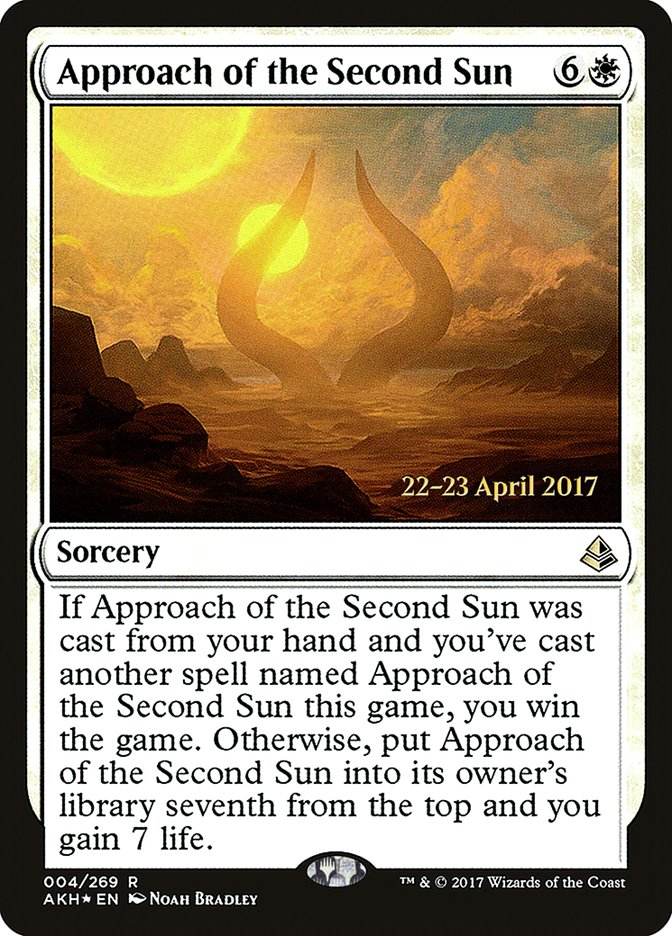 Approach of the Second Sun [Amonkhet Prerelease Promos] | Yard's Games Ltd