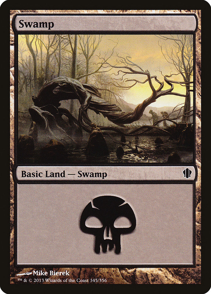 Swamp (345) [Commander 2013] | Yard's Games Ltd