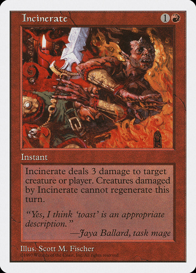 Incinerate [Fifth Edition] | Yard's Games Ltd