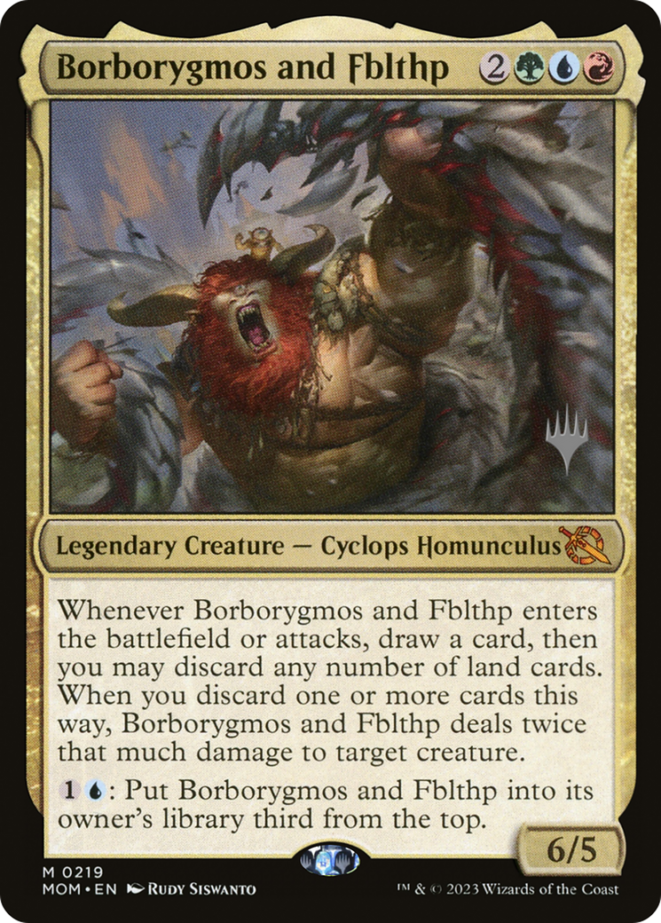 Borborygmos and Fblthp (Promo Pack) [March of the Machine Promos] | Yard's Games Ltd