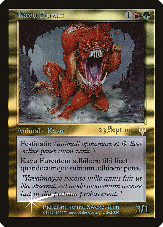 Raging Kavu [Invasion Promos] | Yard's Games Ltd