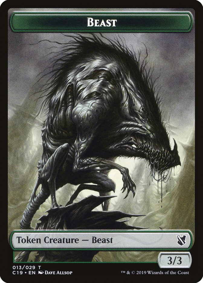 Beast Token (013/029) [Commander 2019 Tokens] | Yard's Games Ltd