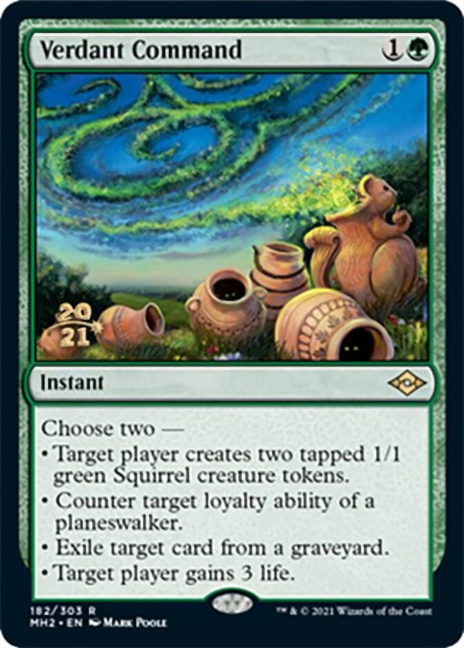 Verdant Command [Modern Horizons 2 Prerelease Promos] | Yard's Games Ltd