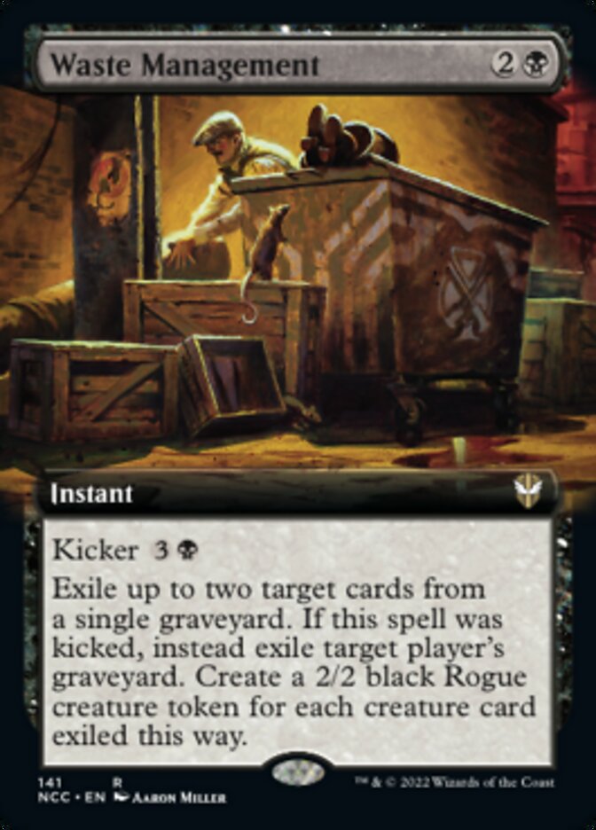 Waste Management (Extended Art) [Streets of New Capenna Commander] | Yard's Games Ltd