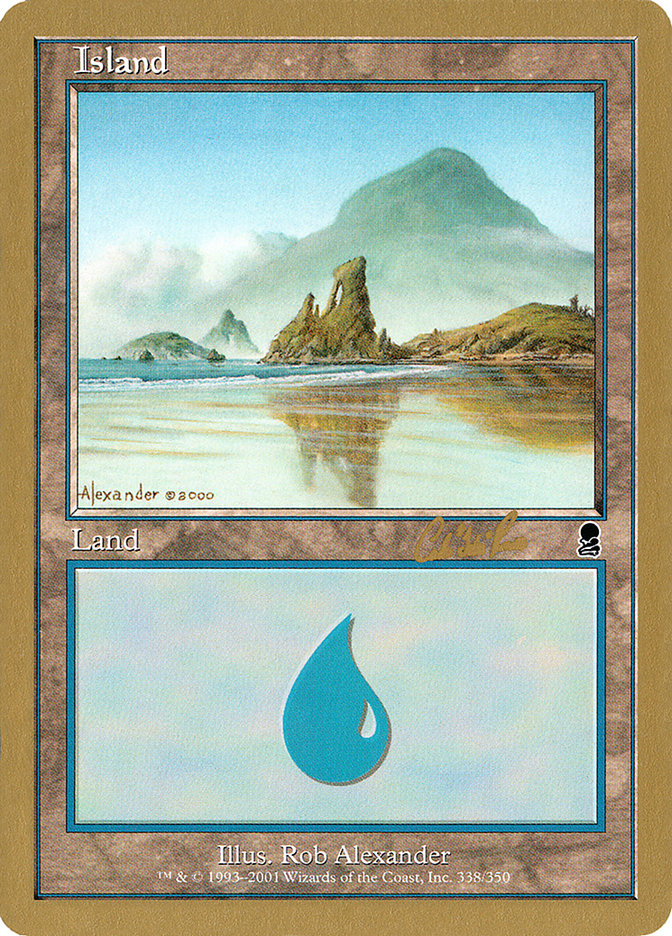 Island (cr338) (Carlos Romao) [World Championship Decks 2002] | Yard's Games Ltd