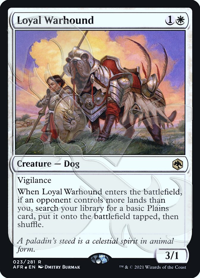 Loyal Warhound (Ampersand Promo) [Dungeons & Dragons: Adventures in the Forgotten Realms Promos] | Yard's Games Ltd