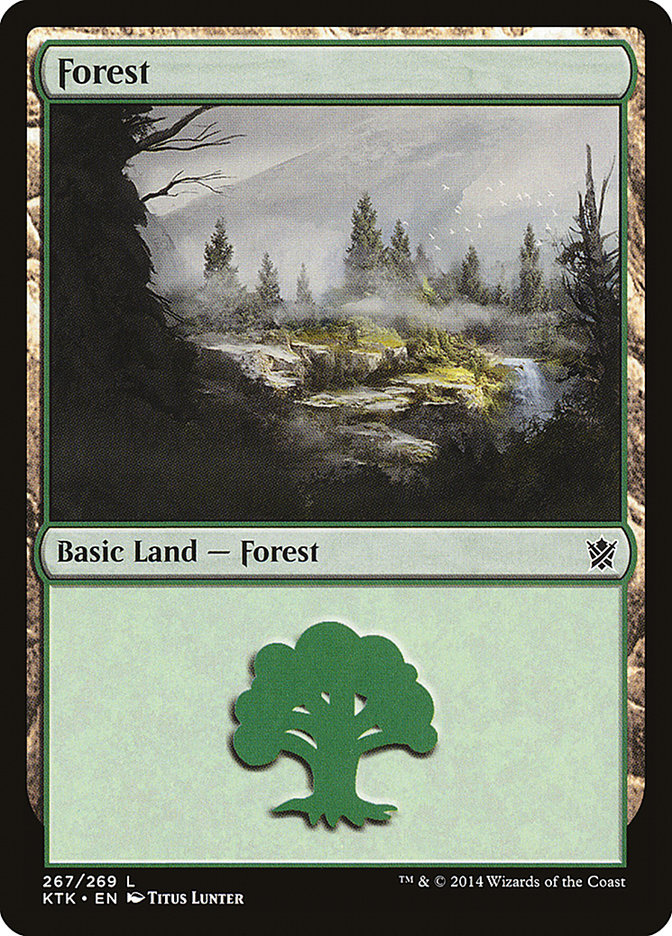 Forest (267) [Khans of Tarkir] | Yard's Games Ltd