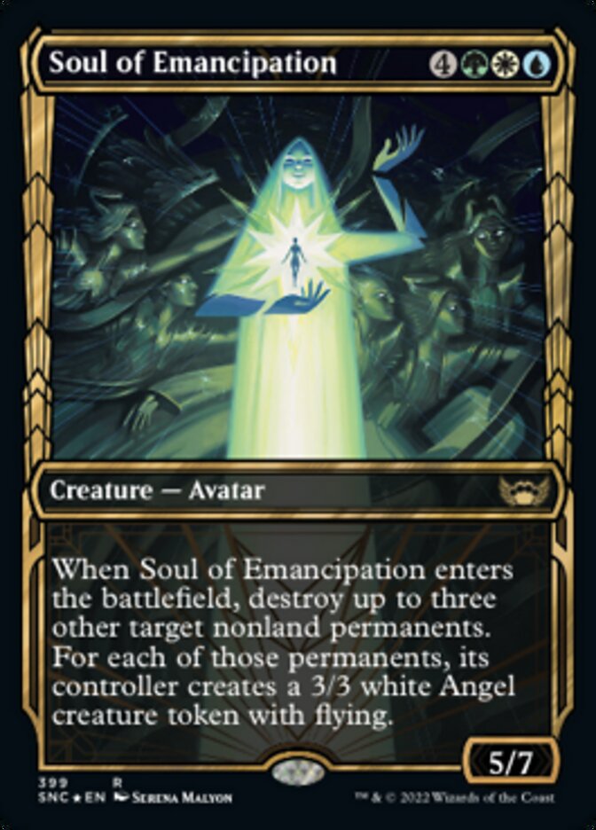 Soul of Emancipation (Showcase Golden Age Gilded Foil) [Streets of New Capenna] | Yard's Games Ltd